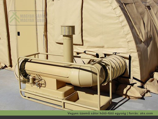 Alaska AK-HTR-90K vegyes üzemanyaggal működő sátor hűtő-fűtő egység | forrás: aks.com